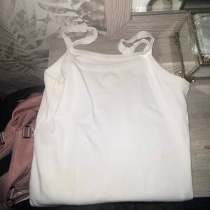 Djerf avenue Daily Tank ribbed white top